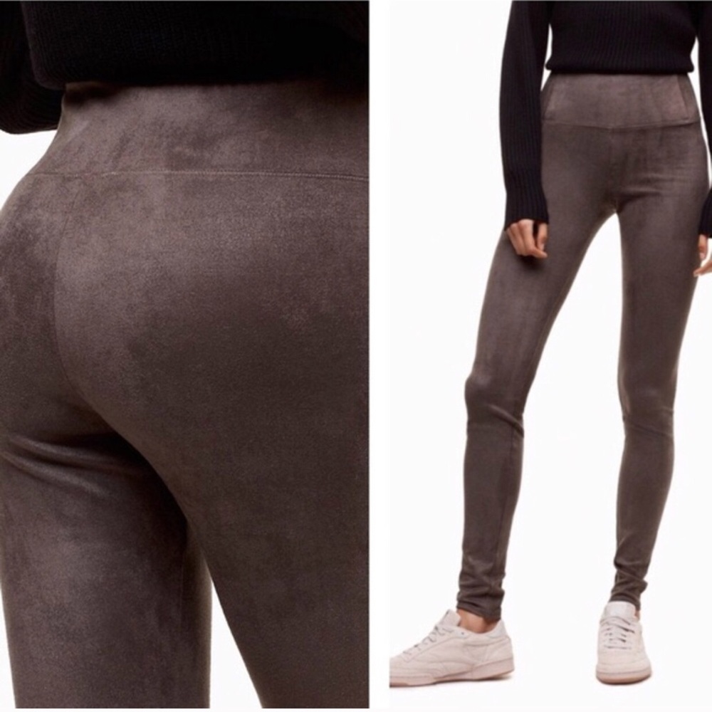 Wilfred Free Vegan Suede Tan Leggings